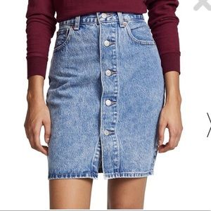 Levi’s Button through midi skirt